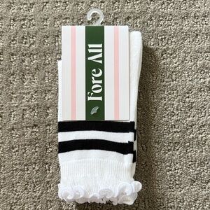 Fore All White and Black Socks